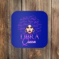 Purple Libra Queen Lady September Birthday Cute Gift Coaster thumb 0