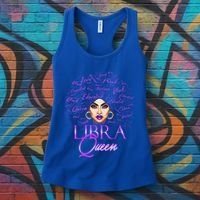 Purple Libra Queen Lady September Birthday Cute Gift Women's Tank Top thumb 3