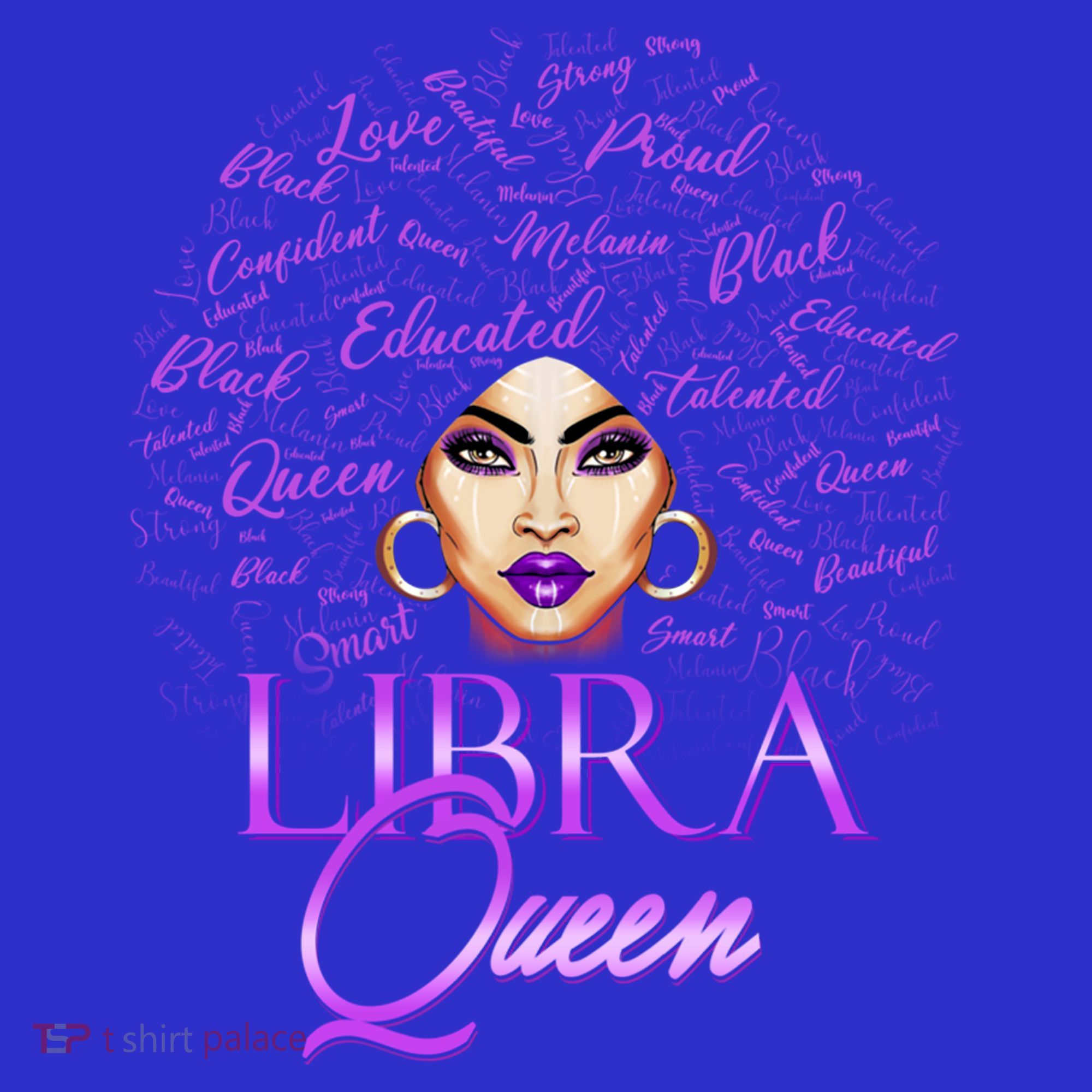 Purple Libra Queen Lady September Birthday Cute Gift Women's Tank Top