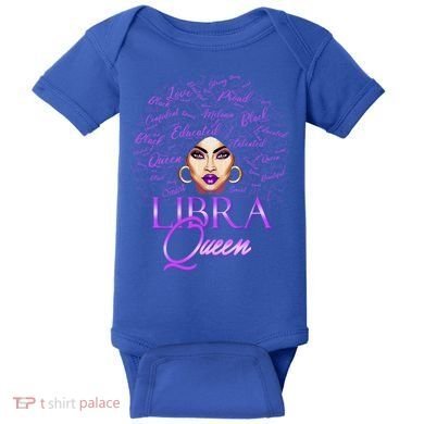 Purple Libra Queen Lady September Birthday Cute Gift Baby Bodysuit
