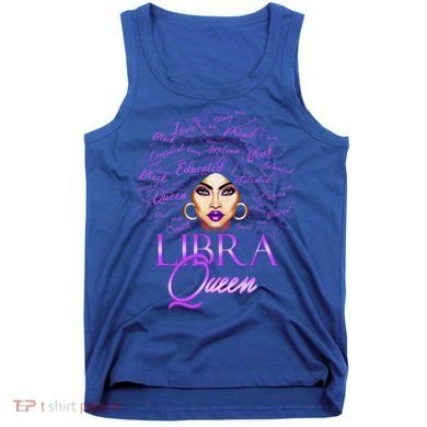 Purple Libra Queen Lady September Birthday Cute Gift Tank Top