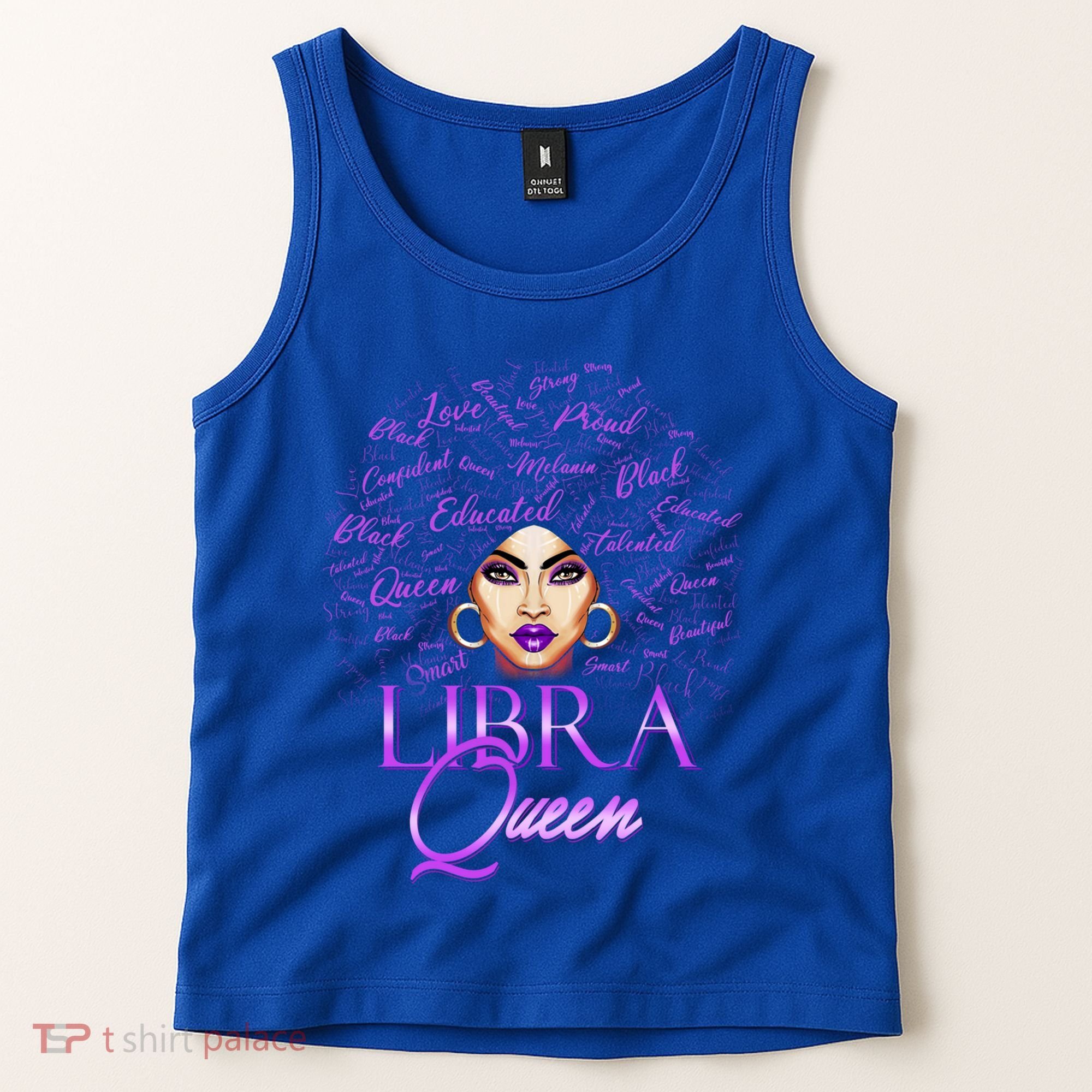 Purple Libra Queen Lady September Birthday Cute Gift Tank Top