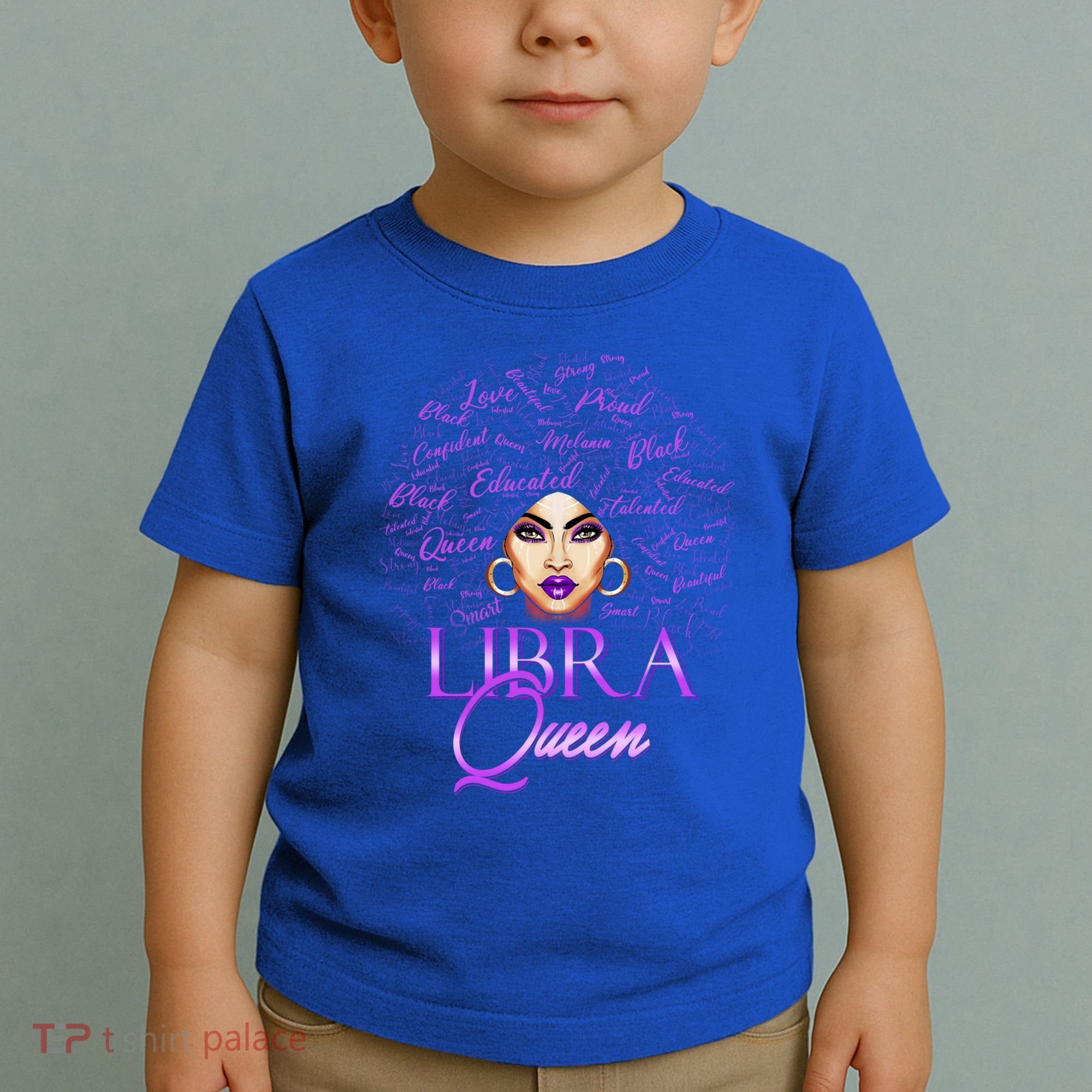 Purple Libra Queen Lady September Birthday Cute Gift Toddler T-Shirt