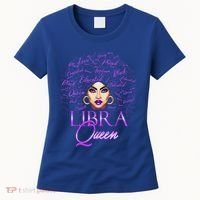 Purple Libra Queen Lady September Birthday Cute Gift Women's T-Shirt thumb 0