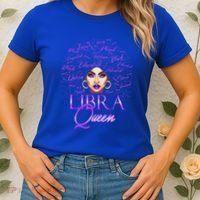 Purple Libra Queen Lady September Birthday Cute Gift Women's T-Shirt thumb 2