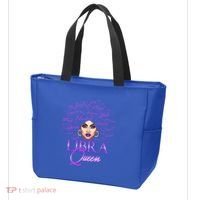 Purple Libra Queen Lady September Birthday Cute Gift Tote Bag thumb 3