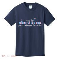Pregnancy Loss Remembrance No Matter How Brief For Wo Mom Kids T-Shirt thumb 0
