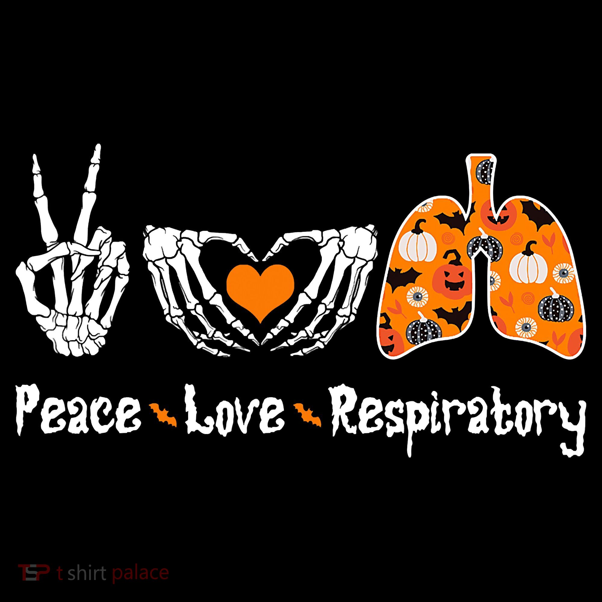 Peace Love Respiratory Therapist Skeleton Halloween Costume Coffee Mug