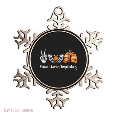 Peace Love Respiratory Therapist Skeleton Halloween Costume Ornament