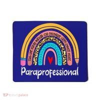 Paraprofessional Leopard Rainbow Back To School Paraeducator Cute Gift Mousepad thumb 0