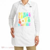 Peace Love Recovery Retro Sober Celebration Apron thumb 2