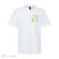 Peace Love Recovery Retro Sober Celebration Polo thumb 0