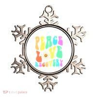 Peace Love Recovery Retro Sober Celebration Ornament thumb 0