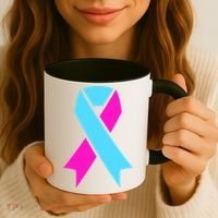 Pro Life Ribbon Pregnancy Infant Loss Awareness Stop Abortion Coffee Mug thumb 3