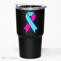 Pro Life Ribbon Pregnancy Infant Loss Awareness Stop Abortion Tumbler thumb 0