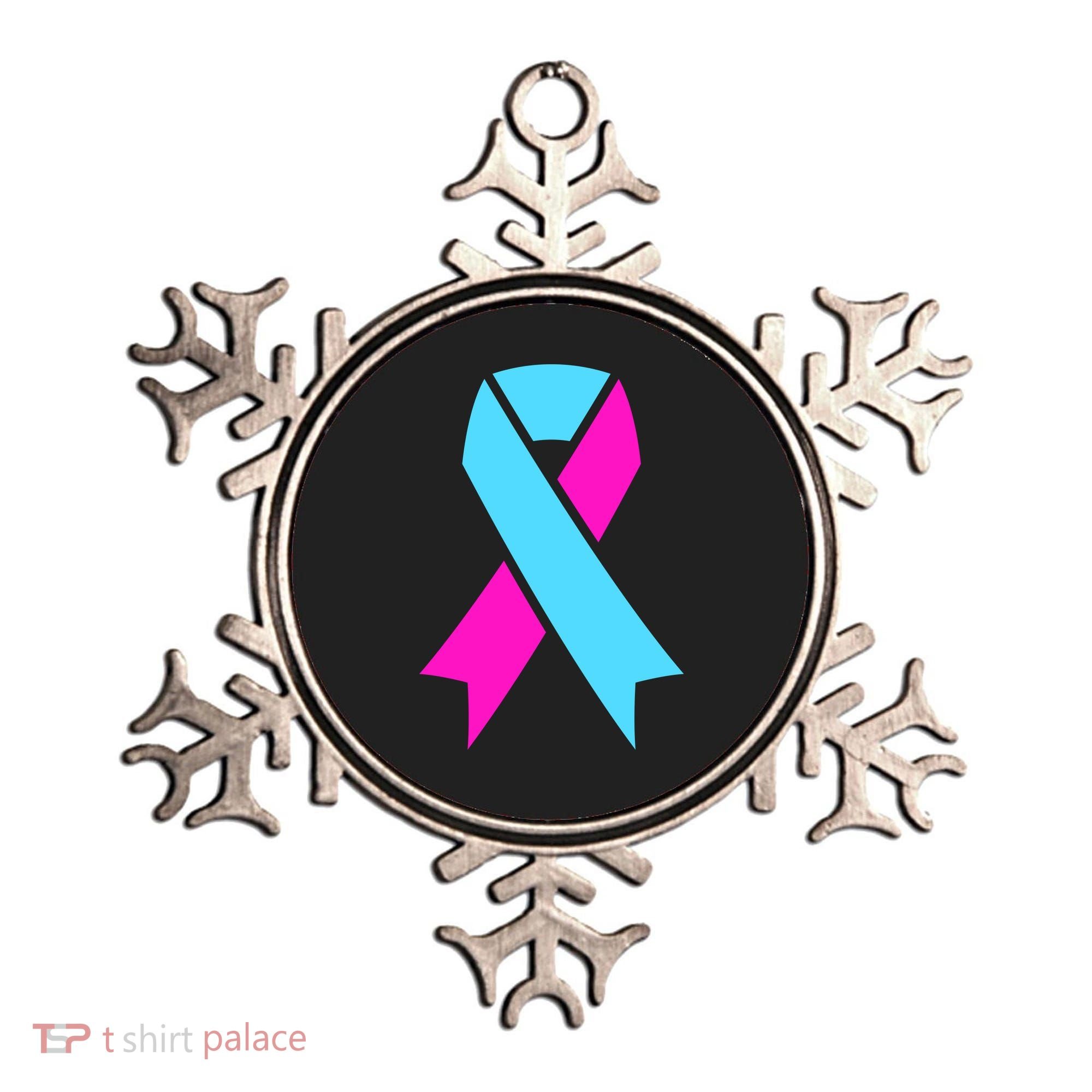 Pro Life Ribbon Pregnancy Infant Loss Awareness Stop Abortion Ornament