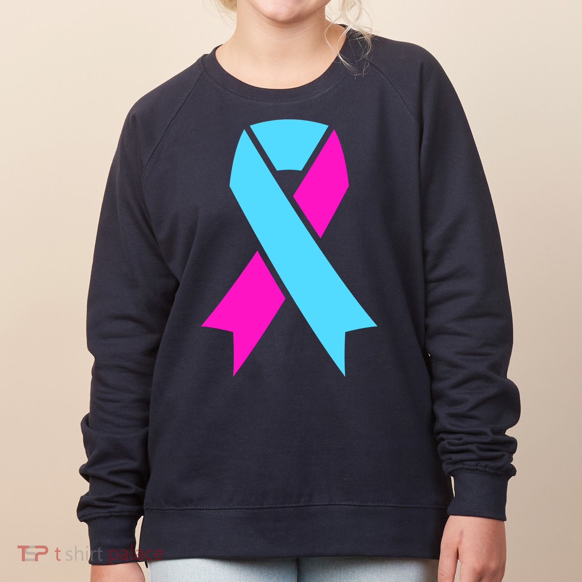 Pro Life Ribbon Pregnancy Infant Loss Awareness Stop Abortion Women's Sweatshirt