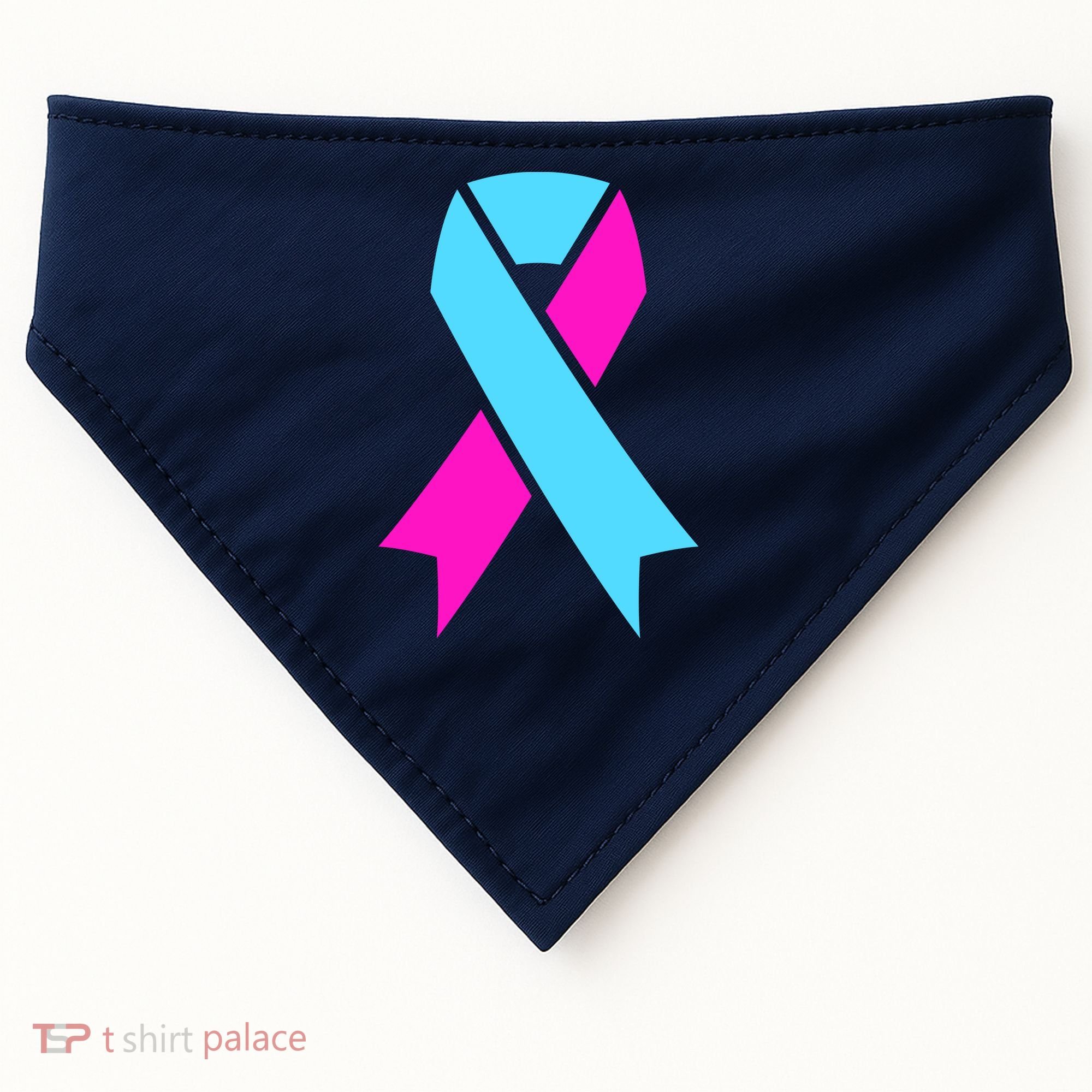 Pro Life Ribbon Pregnancy Infant Loss Awareness Stop Abortion USA-Made Doggie Bandana