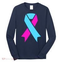 Pro Life Ribbon Pregnancy Infant Loss Awareness Stop Abortion Long Sleeve Shirt thumb 0