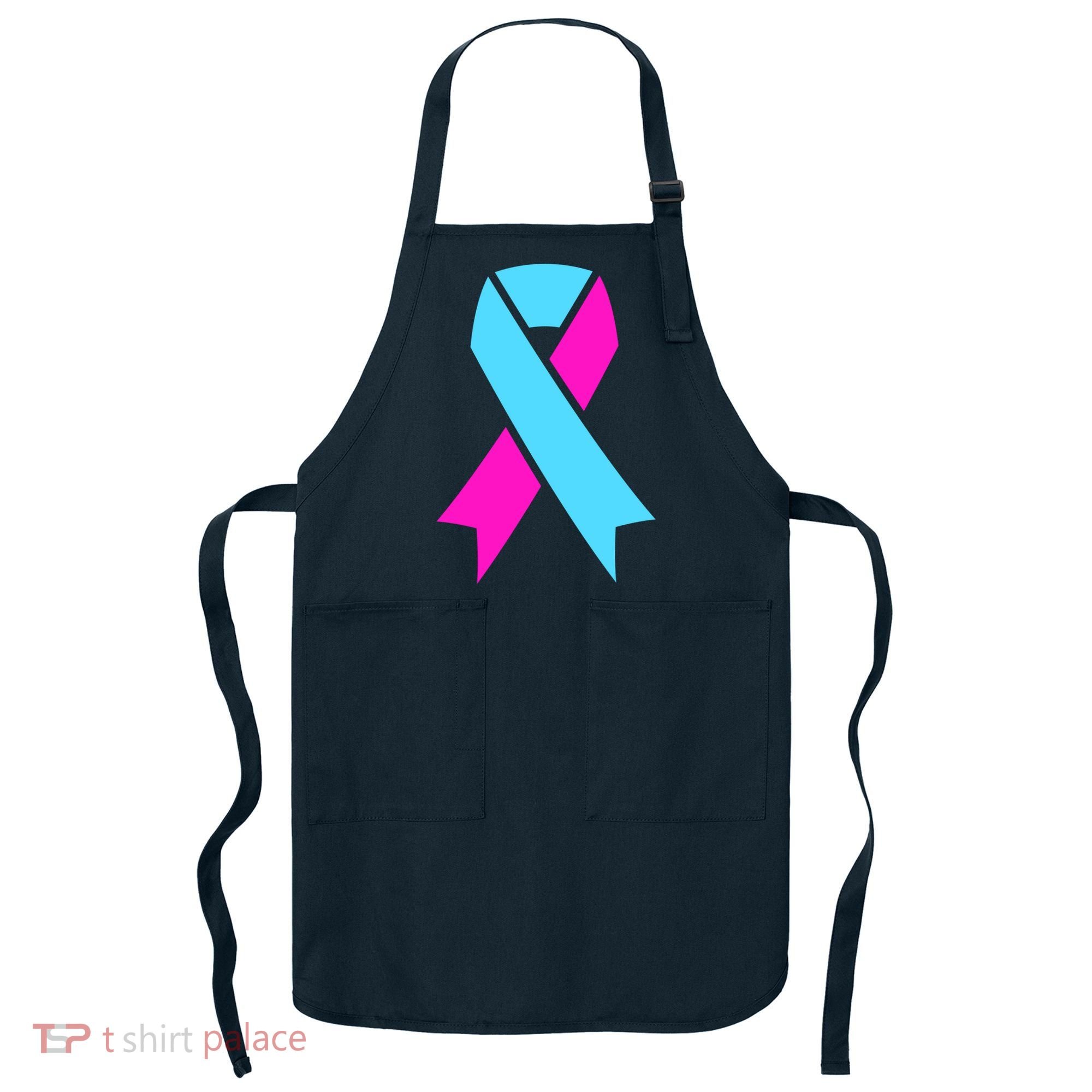 Pro Life Ribbon Pregnancy Infant Loss Awareness Stop Abortion Apron