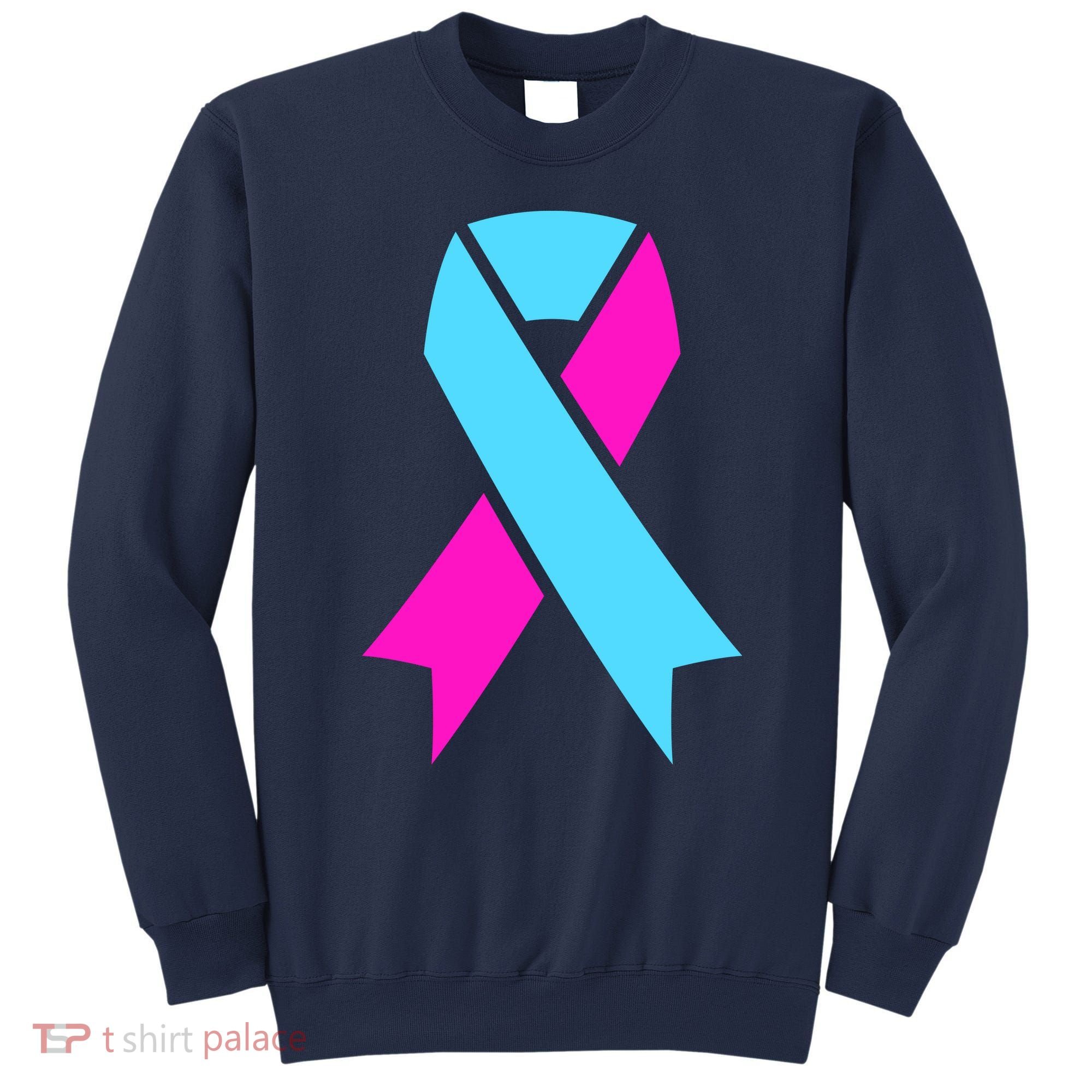 Pro Life Ribbon Pregnancy Infant Loss Awareness Stop Abortion Sweatshirt