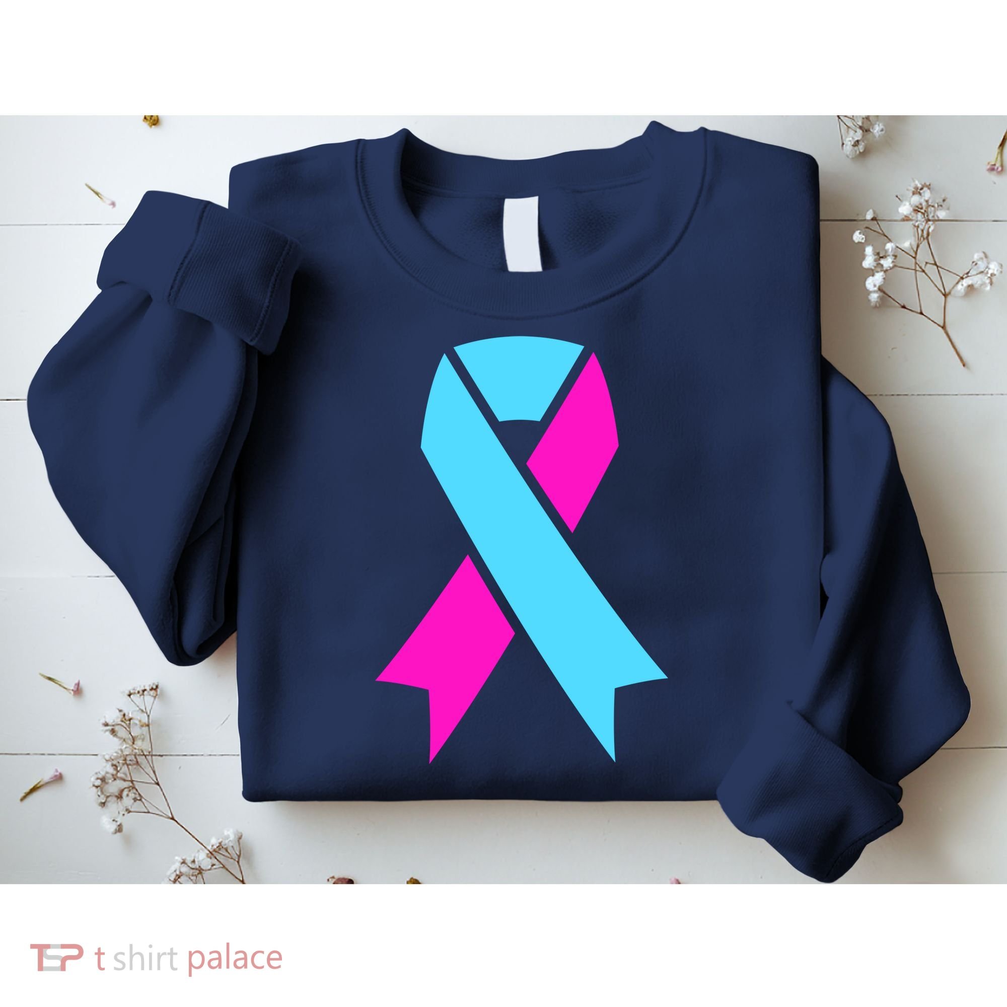 Pro Life Ribbon Pregnancy Infant Loss Awareness Stop Abortion Sweatshirt