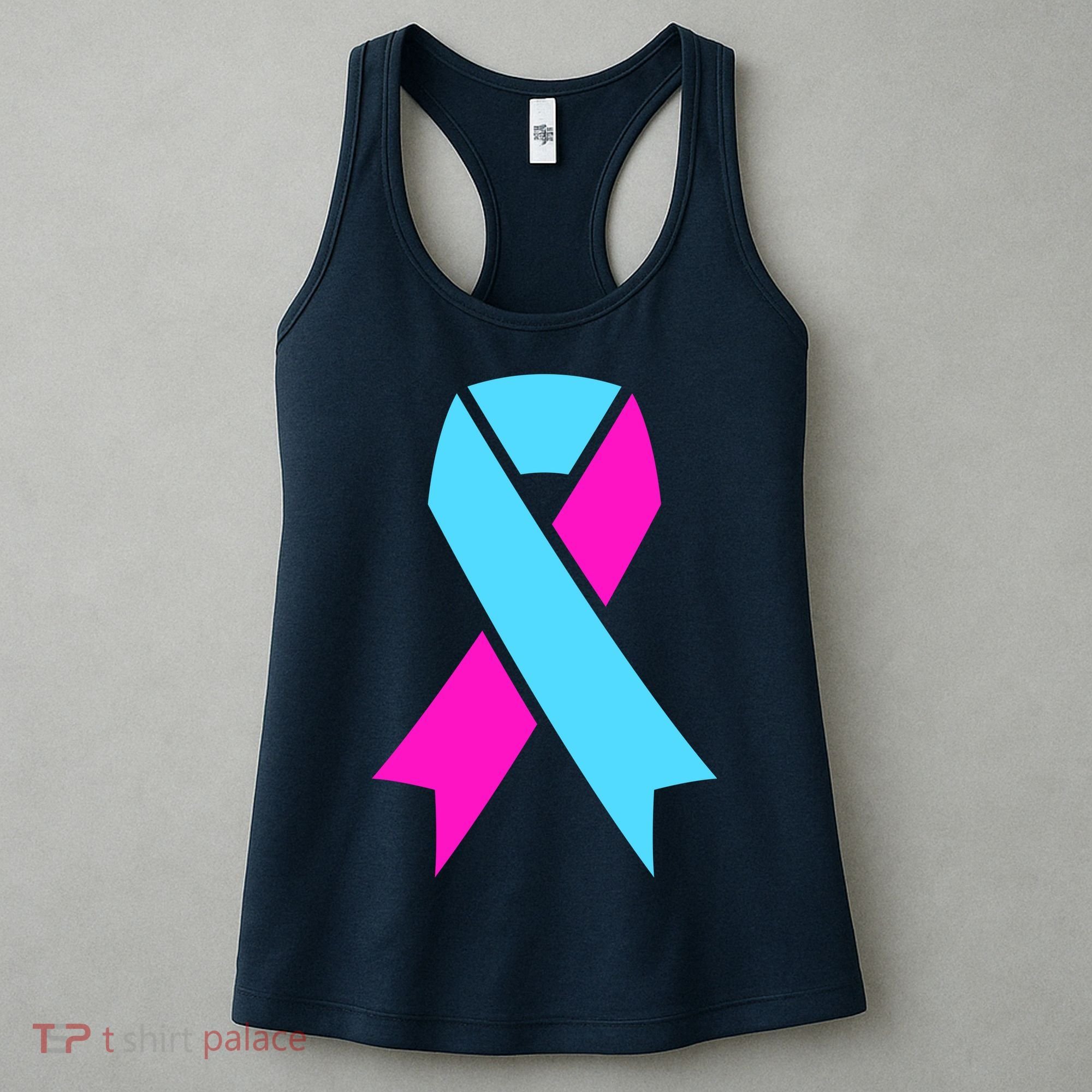 Pro Life Ribbon Pregnancy Infant Loss Awareness Stop Abortion Women's Tank Top