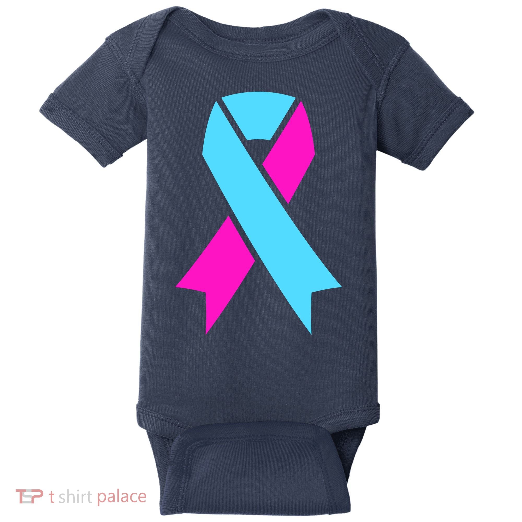 Pro Life Ribbon Pregnancy Infant Loss Awareness Stop Abortion Baby Bodysuit