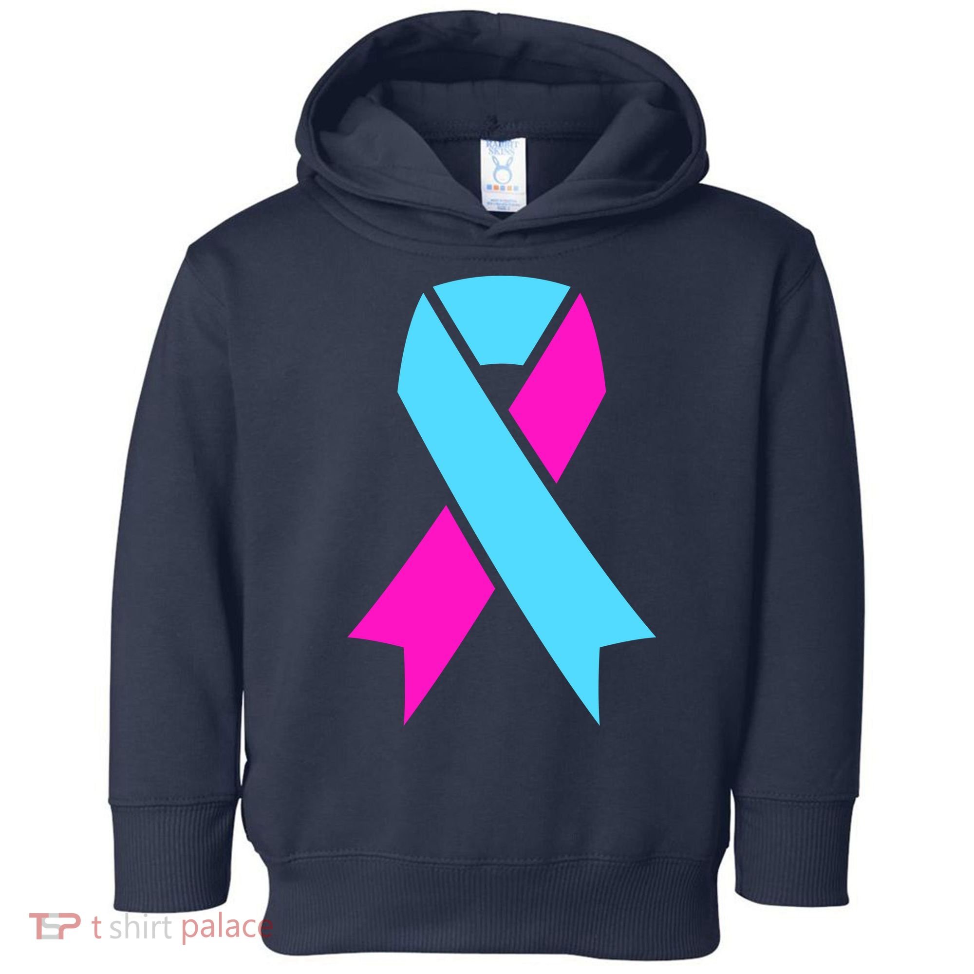 Pro Life Ribbon Pregnancy Infant Loss Awareness Stop Abortion Toddler Hoodie