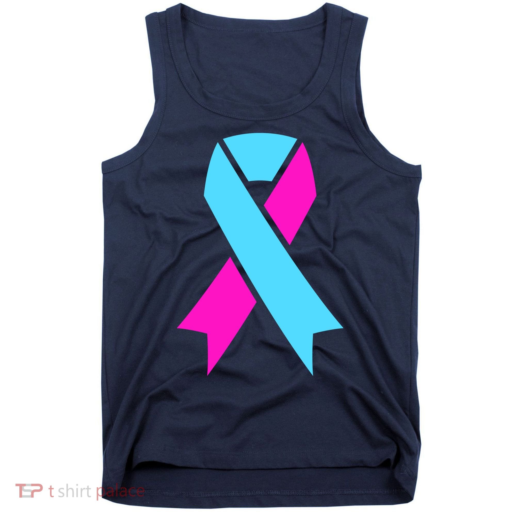 Pro Life Ribbon Pregnancy Infant Loss Awareness Stop Abortion Tank Top