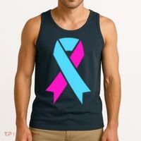 Pro Life Ribbon Pregnancy Infant Loss Awareness Stop Abortion Tank Top thumb 3