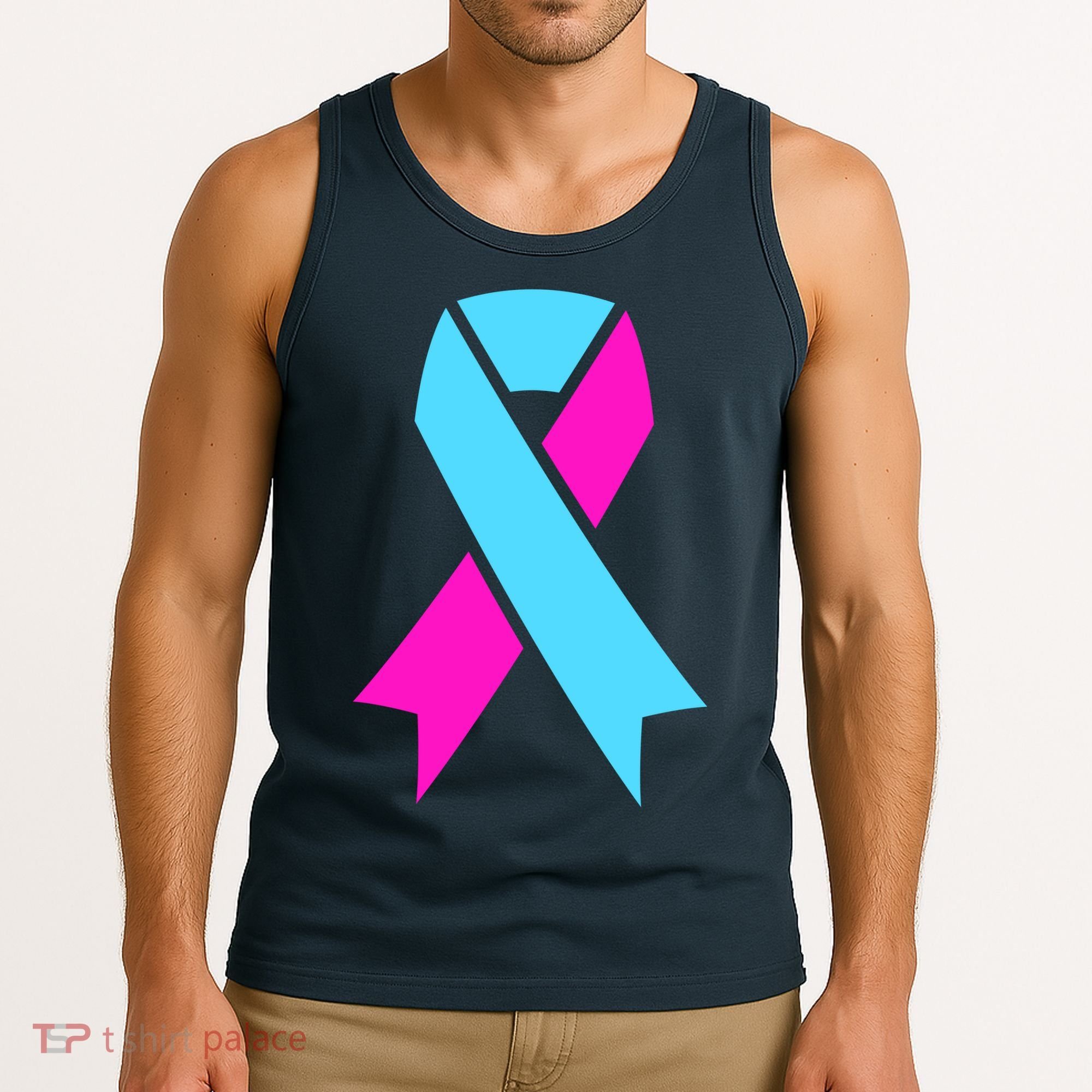 Pro Life Ribbon Pregnancy Infant Loss Awareness Stop Abortion Tank Top