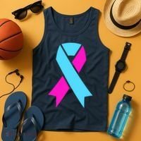 Pro Life Ribbon Pregnancy Infant Loss Awareness Stop Abortion Tank Top thumb 4