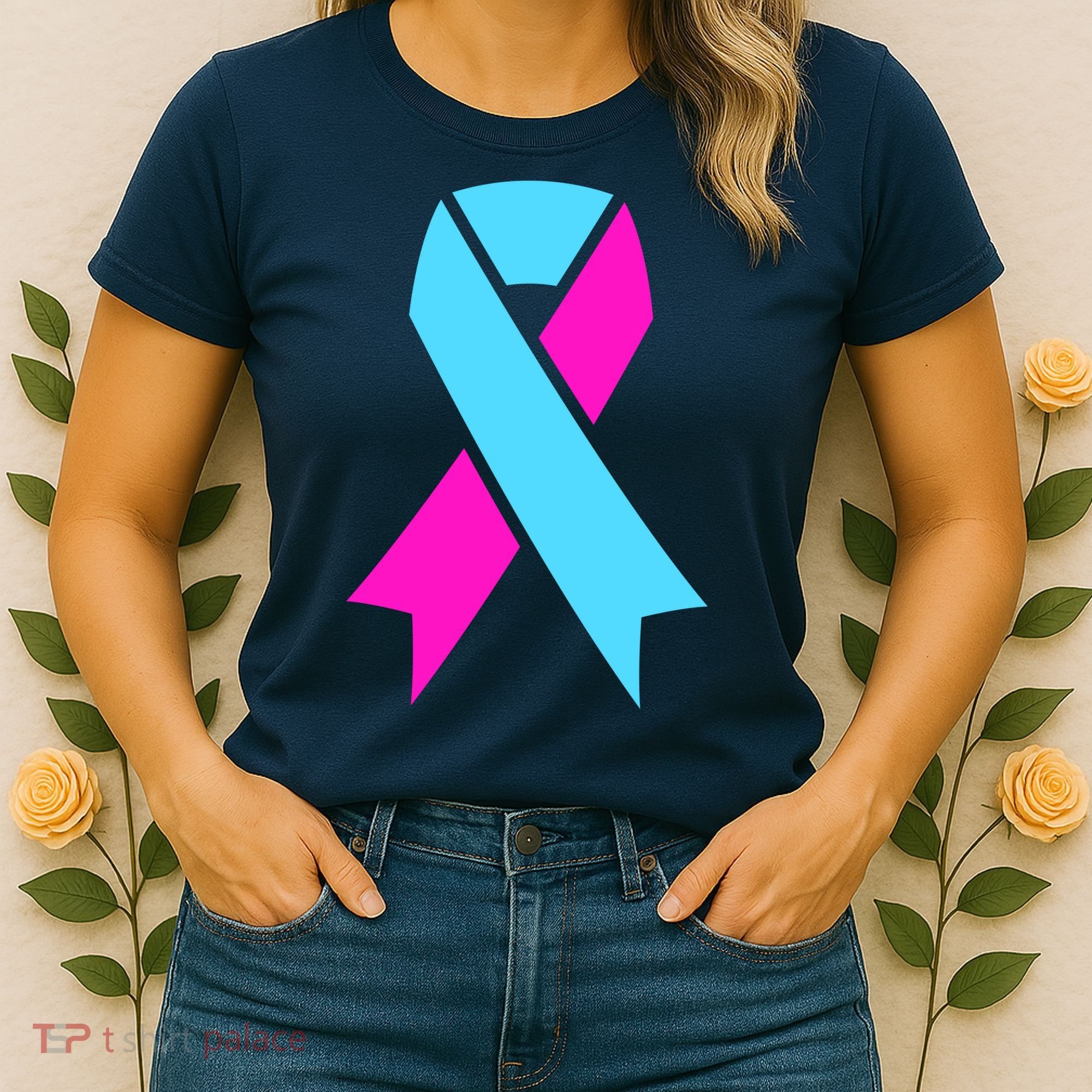 Pro Life Ribbon Pregnancy Infant Loss Awareness Stop Abortion Women's T-Shirt