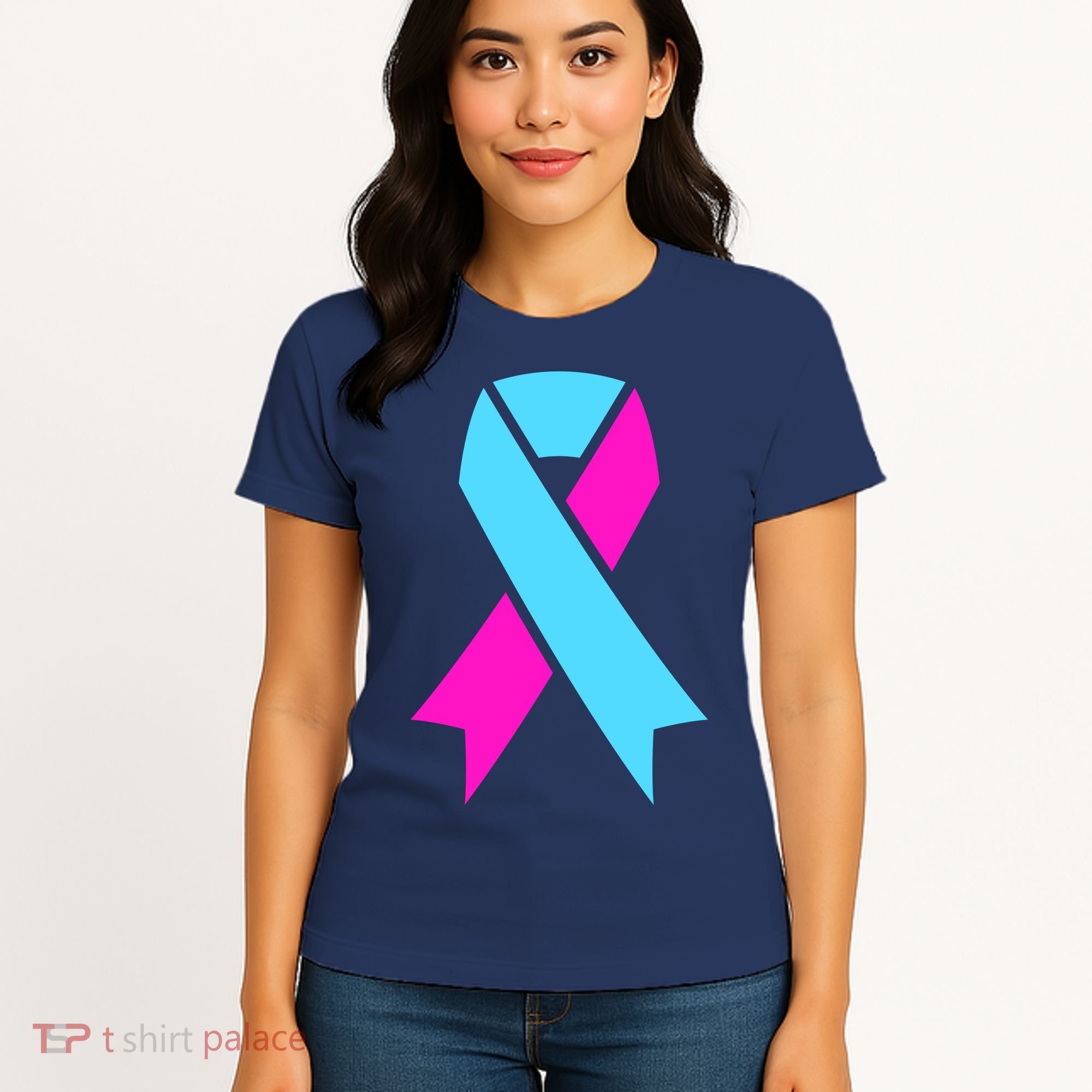 Pro Life Ribbon Pregnancy Infant Loss Awareness Stop Abortion Women's T-Shirt