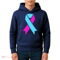 Pro Life Ribbon Pregnancy Infant Loss Awareness Stop Abortion Kids Hoodie thumb 4