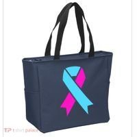 Pro Life Ribbon Pregnancy Infant Loss Awareness Stop Abortion Tote Bag thumb 2