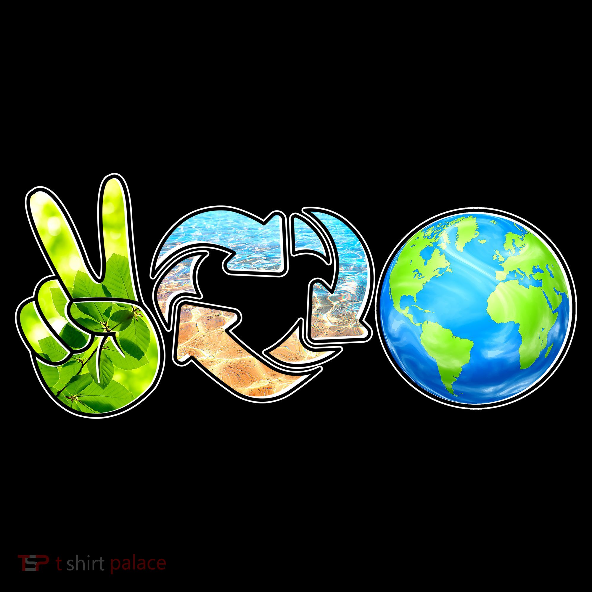 Peace Love Recycle Earth Celebrate Earth Day Everyday Coffee Mug