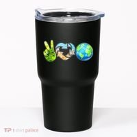 Peace Love Recycle Earth Celebrate Earth Day Everyday Tumbler thumb 0