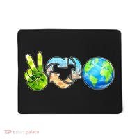 Peace Love Recycle Earth Celebrate Earth Day Everyday Mousepad thumb 0