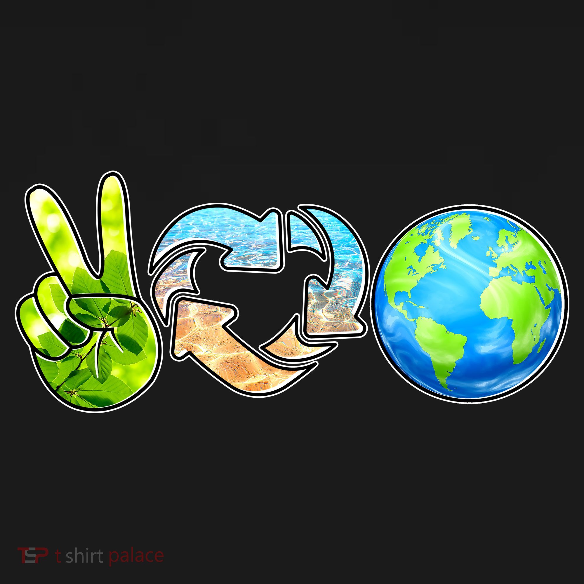 Peace Love Recycle Earth Celebrate Earth Day Everyday Mousepad