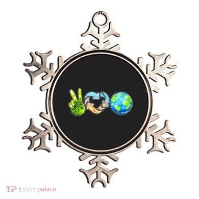 Peace Love Recycle Earth Celebrate Earth Day Everyday Ornament