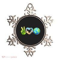 Peace Love Recycle Earth Celebrate Earth Day Everyday Ornament thumb 0