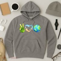 Peace Love Recycle Earth Celebrate Earth Day Everyday Hoodie thumb 3