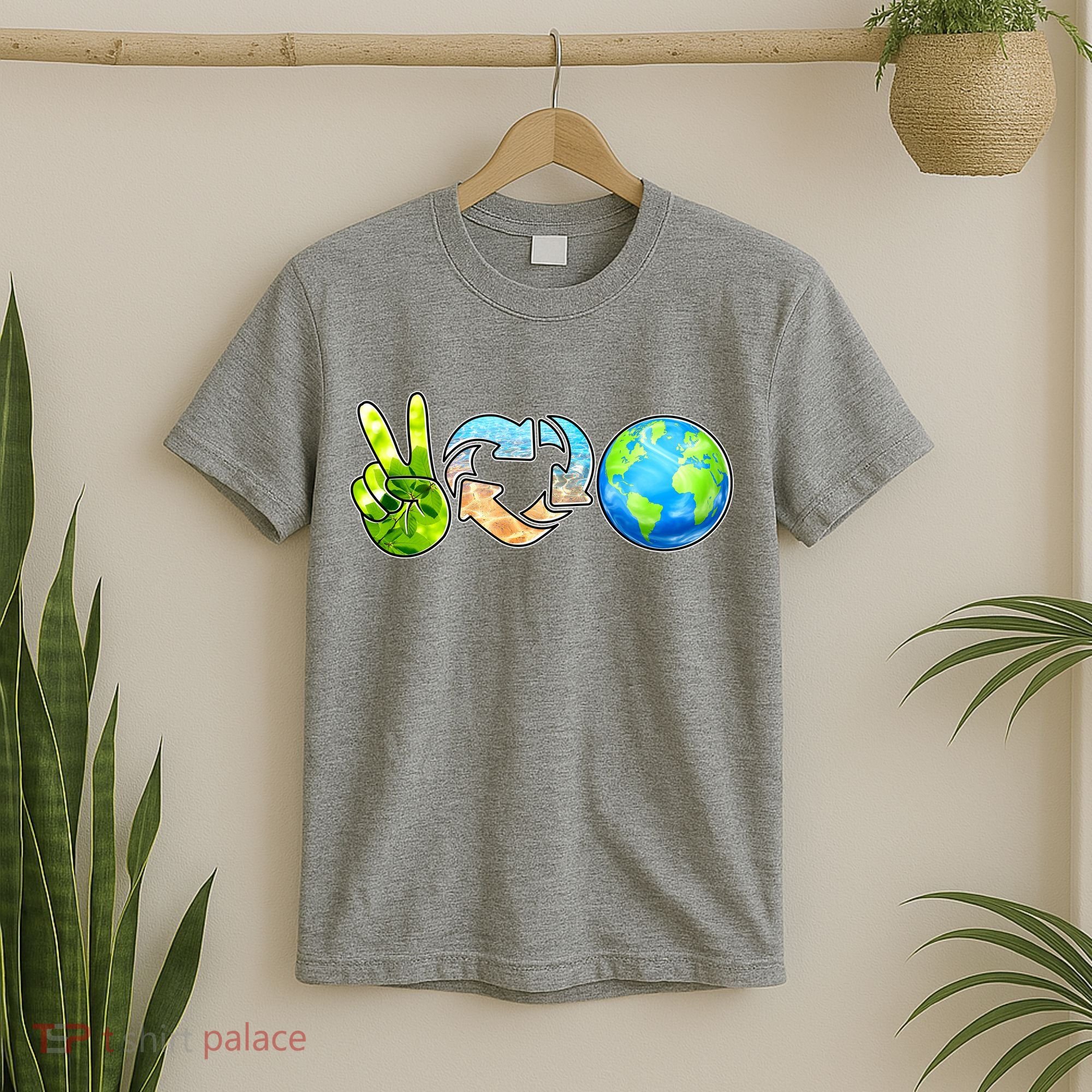 Peace Love Recycle Earth Celebrate Earth Day Everyday T-Shirt