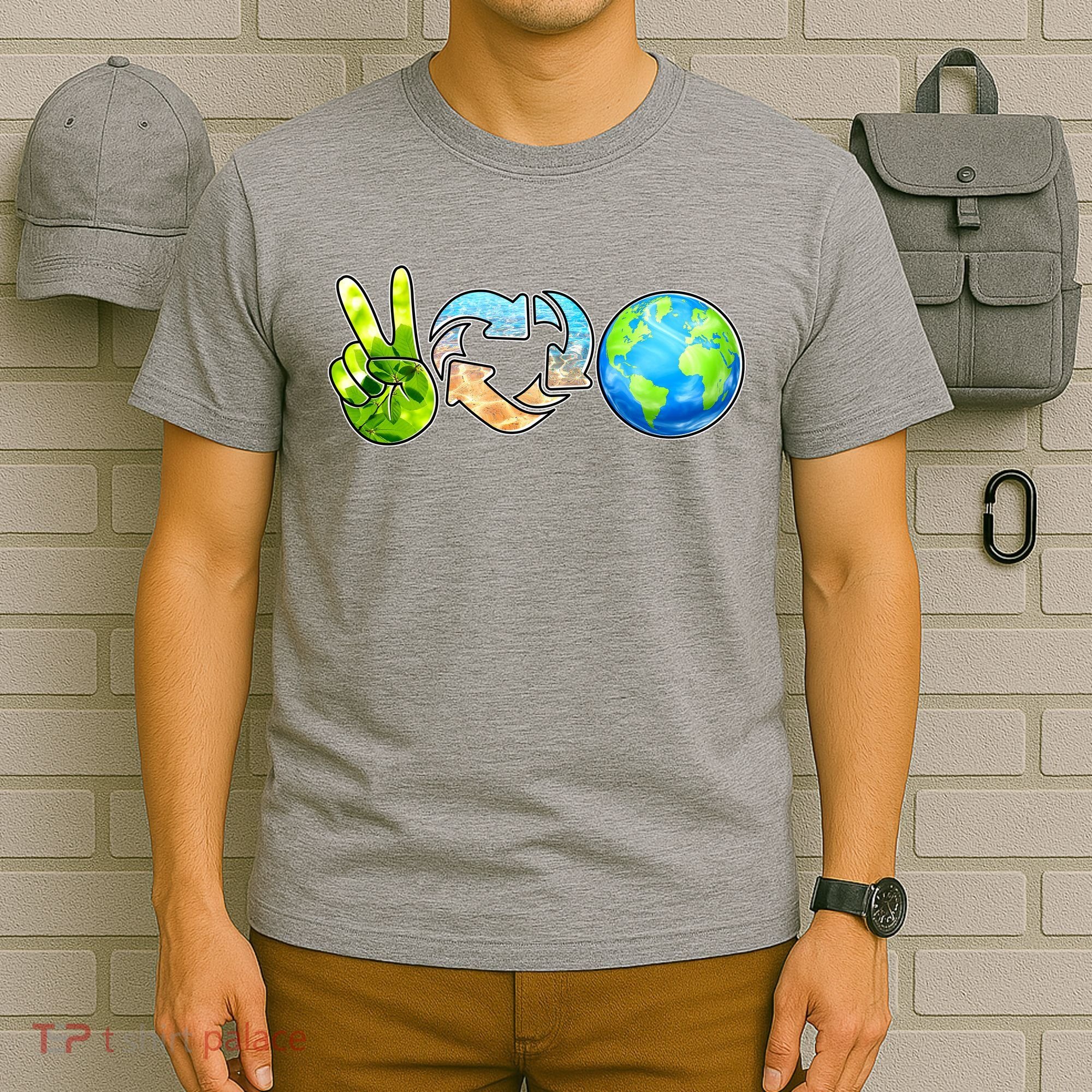 Peace Love Recycle Earth Celebrate Earth Day Everyday T-Shirt