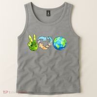 Peace Love Recycle Earth Celebrate Earth Day Everyday Tank Top thumb 2