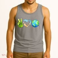 Peace Love Recycle Earth Celebrate Earth Day Everyday Tank Top thumb 3
