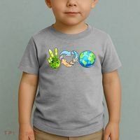 Peace Love Recycle Earth Celebrate Earth Day Everyday Toddler T-Shirt thumb 2