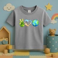 Peace Love Recycle Earth Celebrate Earth Day Everyday Toddler T-Shirt thumb 3
